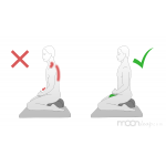 Meditation hand support cushion